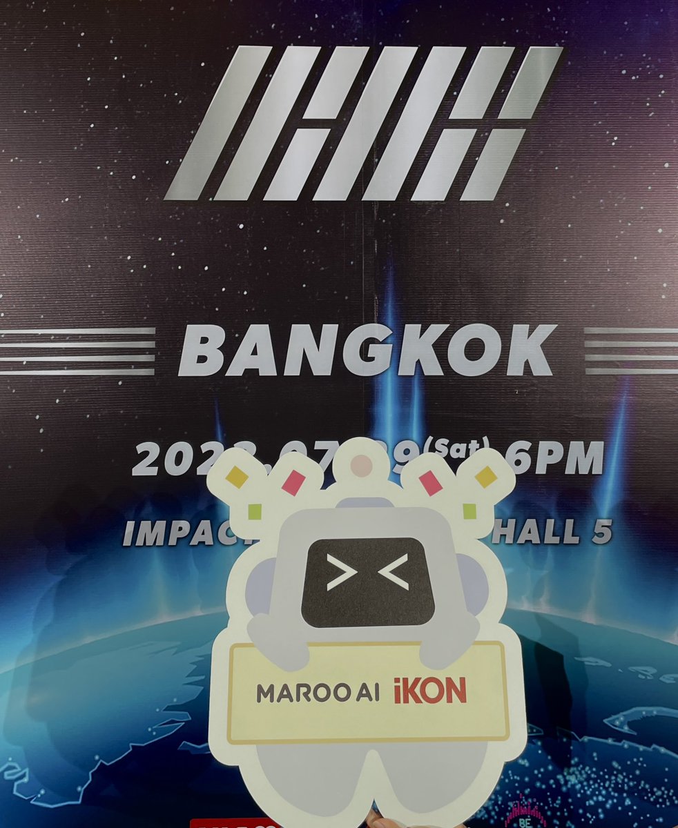 MAROO_AI's tweet photo. Maroo Ai in iKON’s concert ! 
Download the app and get iKON photo frame😎

Maroo AI ���าถึงสถานที่จัดคอนเสิร์ตแล้วนะครับ กิจกรรมกำลังดำเนินอยู่ โปรดเข้าร่วมกับเรานะครับ.
ซื้อ CARROT 🥕 จาก MAROO AI รับกรอบรูปไอคอนฟรี

#iKON #iKON_TAKEOFF_BKK #marooai #마루ai #아이콘 #아이콘takeoff https://t.co/TErTfVx6UV