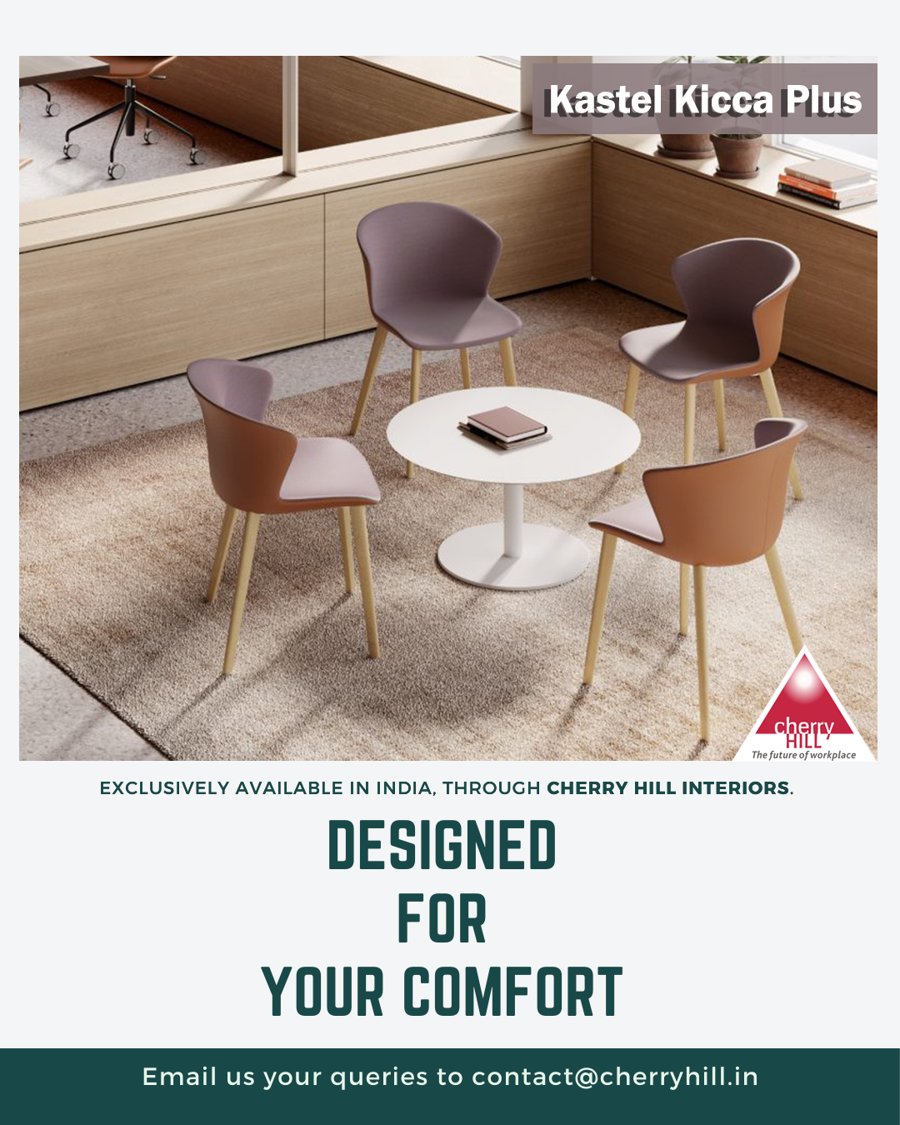 CherryHillDelhi's tweet photo. Kastel Kicca Plus is the evolution of Kicca, the perfect chair for any occasion. We have used the former design and upholstered the entire shell to provide you with a complete sense of comfort.
#KastelKiccaPlus #ComfortSpaces #deliveredthebest #FashionableFunction #Comfortable https://t.co/QT0QwKkZ7b