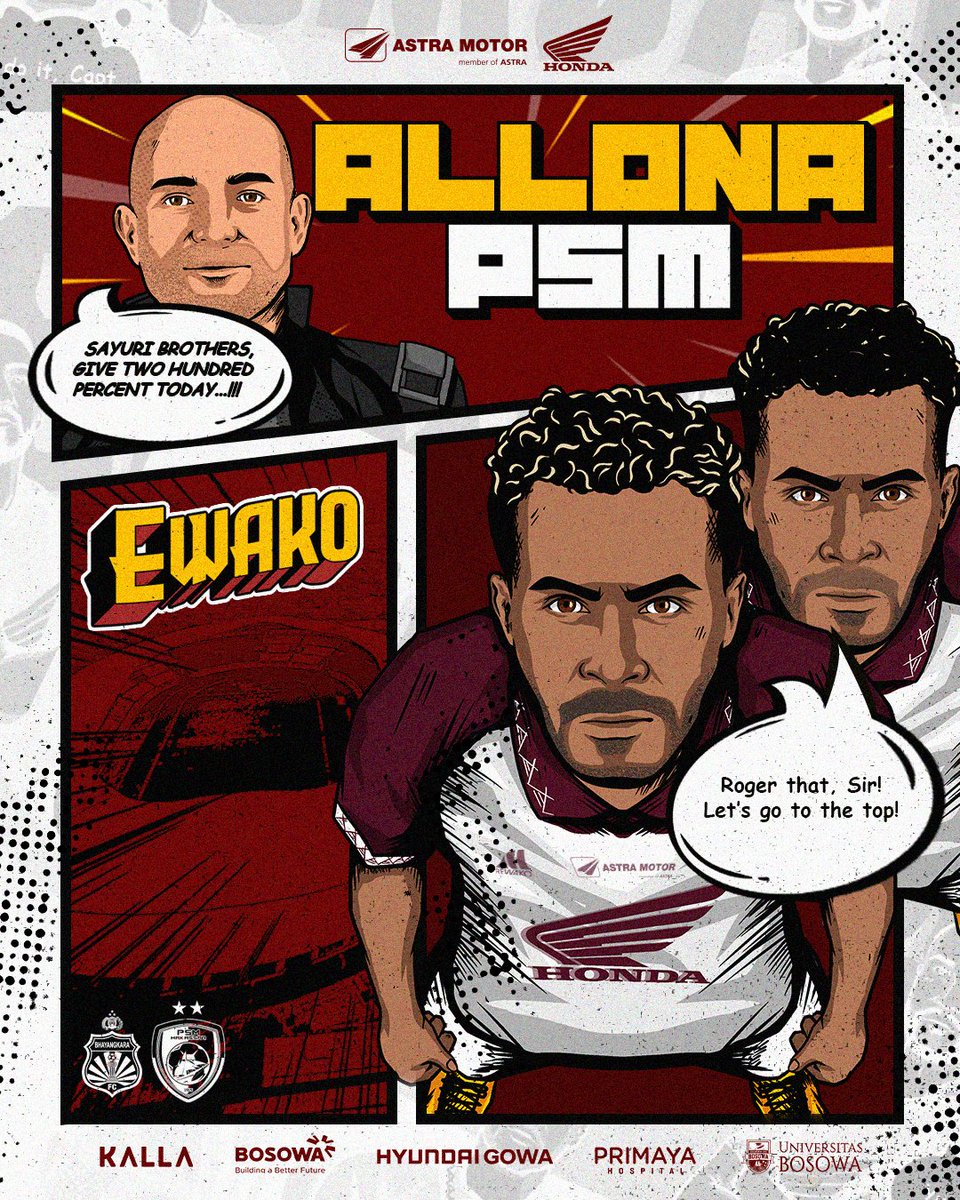 PSM_Makassar's tweet photo. Time to the top of the table! 🔥

Please, give us your massive support tonight! ✊

#EwakoPSM #PSMDAY #BhayangkaraPSM #BRILiga1 https://t.co/27EqbyY3FO