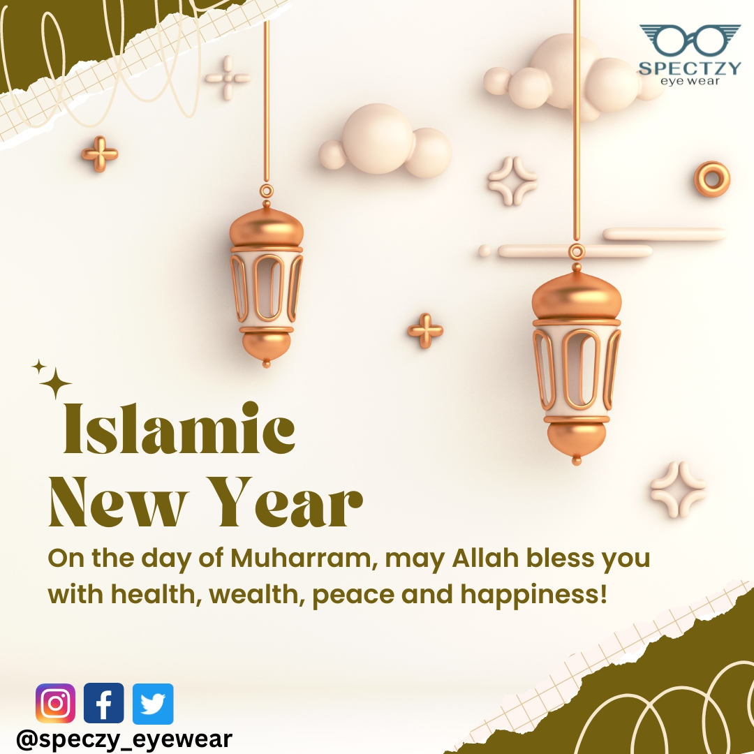 speczyeyewear's tweet photo. “May the love and blessings of Almighty always be there for you to shower you with happiness and joy. Happy Muharram.

#muharram #newyear #islam #islamicnewyear #moharram #muslim #islamic #spectzy https://t.co/WoWEWBklAi