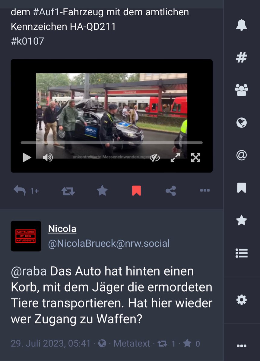 RABA_CGN's tweet photo. @klarekante_cgn @CGN_AG @Report_Antisem @infozentrale Interessanter Hinweis zu #MichaelSchele: „Das Auto hat hinten einen Korb, mit dem Jäger die ermordeten Tiere transportieren. Hat hier wieder wer Zugang zu Waffen?“ @polizei_nrw_k @WDRinvestigativ @KSTA https://t.co/fhc9QCPs98