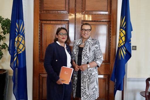 ⁦@WHO⁩ #MentalHealth #Advisor #Chair #ShuchonaFoundation ⁦@drSaimaWazed⁩ @commonwealthsec⁩ ⁦⁦@PScotlandCSG⁩ discuss #ClimateDisasters & #MentalHealth #Disability #AutismDisorder #Youth take #DhakaKigaliMentalHealthCompact to #SamoaCHOGM ⁦@RwandaInUK⁩