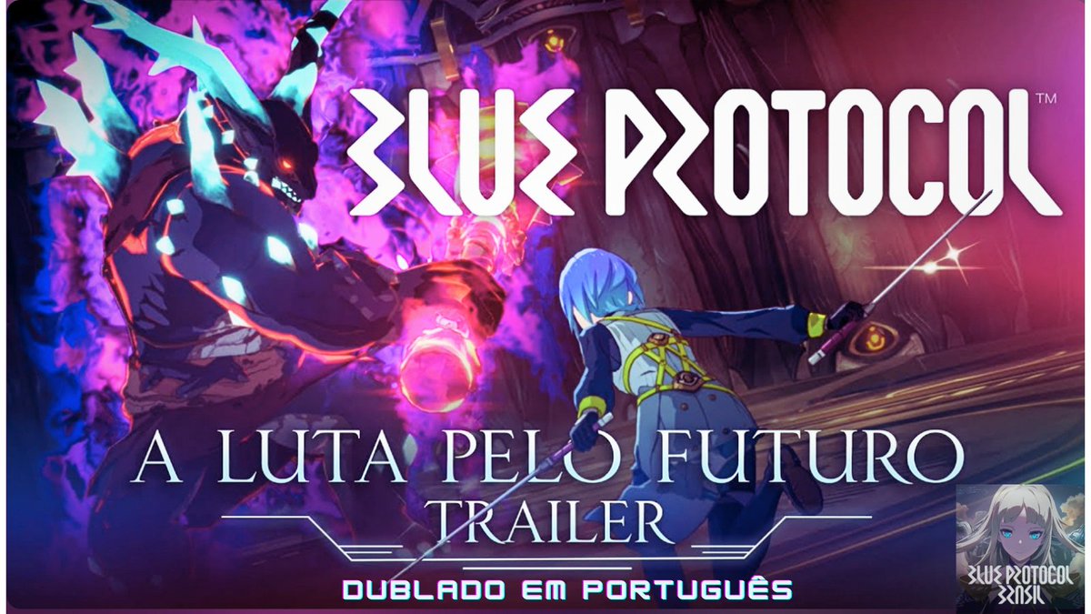 BlueProtocolOBR's tweet photo. Novo trailer dublado em PT-BR do Blue Protocol já está disponivel ! Sigam nossas midias sociais e assistam o trailer no canal oficial. Busquem as pistas de datas no final... #blueprotocolo_BR #BlueProtocol #BPFan #BlueProtocolBrasil #MMO #MMORPG #Xbox #PS5 #PC #F2P #JogoAnimê https://t.co/7jGQ1izxiL