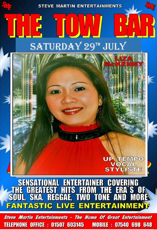 Live on Stage From 9.00 pm
Bingo in the intervals