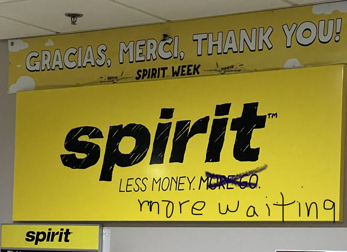 I'm starting to wonder if it worth the suffering to fly Spirit Airlines. The flight delays are abusive. @SpiritAirlines