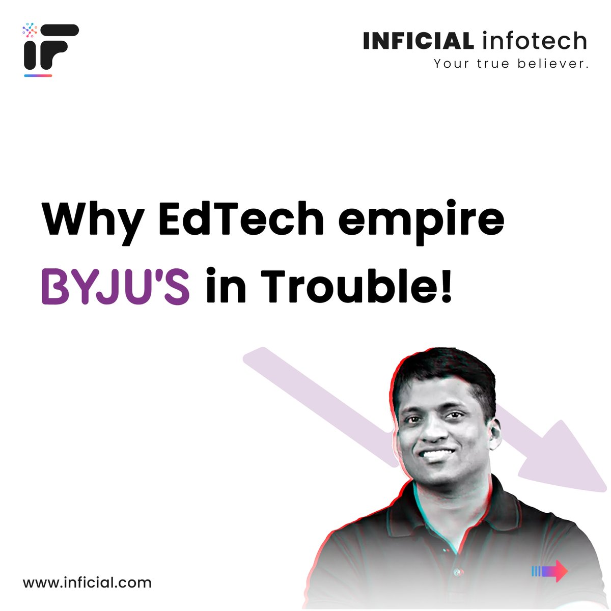 inficial's tweet photo. Checkout why India's largest EdTech startup Byju's is in trouble?
.
.
.
.
.
.
.
.
#byju #byjus #Edtech #startupnews #businessstory #business #webdevelopment #digitalmarketing #technology #software #webdesign #seo #softwaredevelopment #website #india #company #startup #development https://t.co/pXaoujbcrX