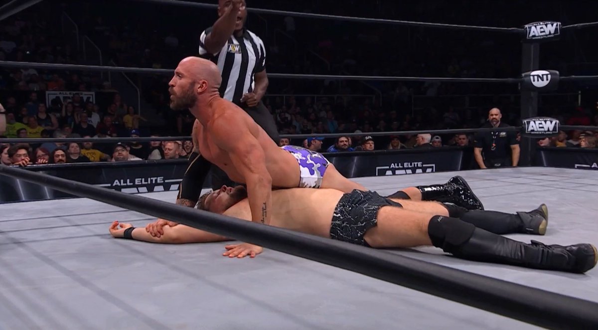 On the new AEW Rampage: The Kingdom (Matt Taven & Mike Bennett) defeated Hayden Backlund @Hayden_Backlund & Myung-Jae Lee @MyungJae98. Myung-Jae made his AEW in-ring debut. He previously appeared on the 9/7/22 Dynamite as a Production Assistant. #AEW #AEWRampage