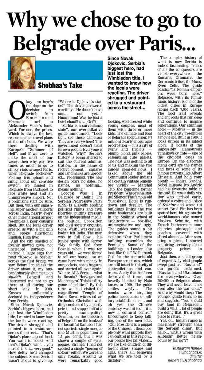DeShobhaa's tweet photo. @DeccanChronicle
#asianage https://t.co/HKcP85A7CT