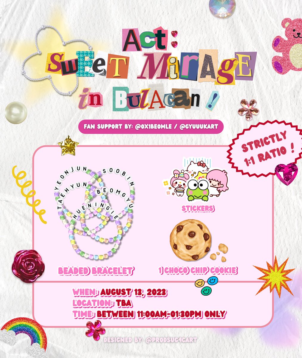 0X1BE0MlE's tweet photo. ‧₊˚🖇️✩ act: sweet mirage freebies ₊˚🎧⊹♡
       ★ by: @0X1BE0MlE/@gyuuukart ˙ ̟

🗯️ like &amp; rt + bm for updates!
🗯️ might give out official pcs as well (lim. quantities)
🗯️ open for trades

see you moas !

#ACT_SWEET_MIRAGE_in_BULACAN #TXTInBulacan #TXT #TOMORROW_X_TOGETHER https://t.co/OpY7NSFFsL