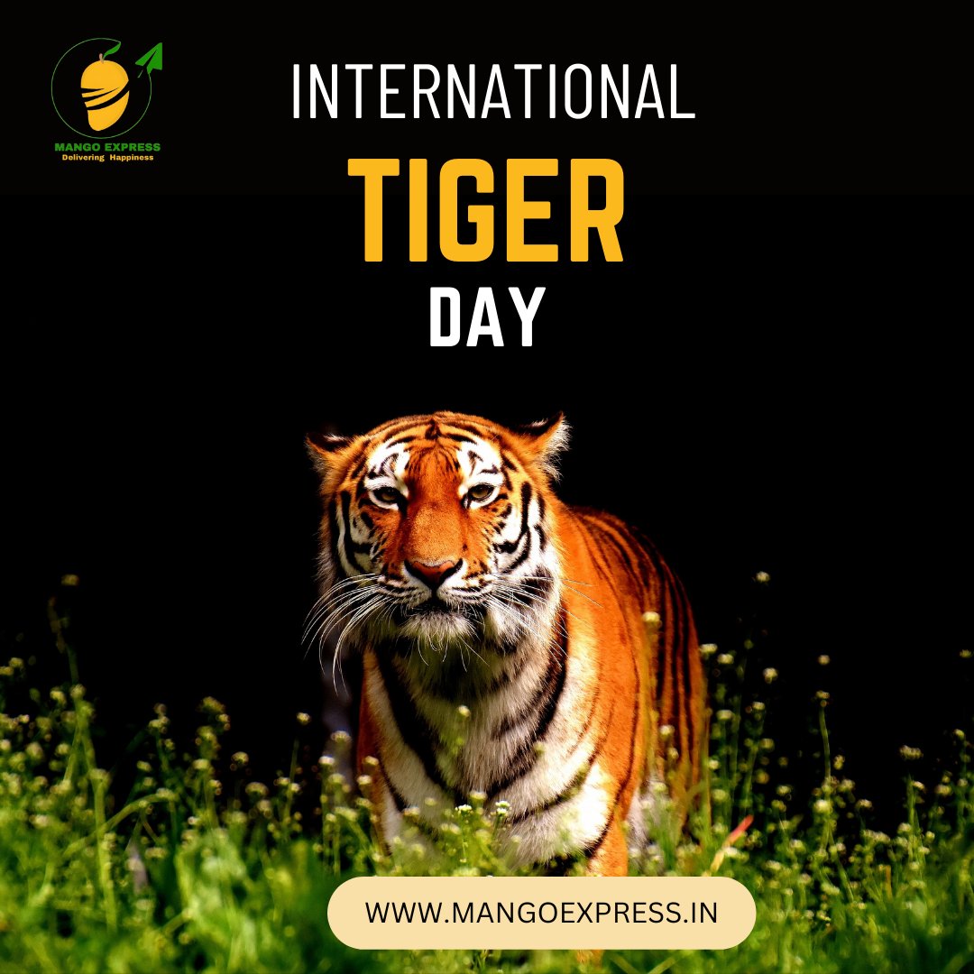 🐯 Happy International Tiger Day! 🌍🎉

Today, we join the world in celebrating one of the most magnificent and iconic creatures on our planet - the majestic tiger! 🐅💫

#InternationalTigerDay #SaveOurTigers #animals #AnimalLovers #mangoexpress #kesarmango