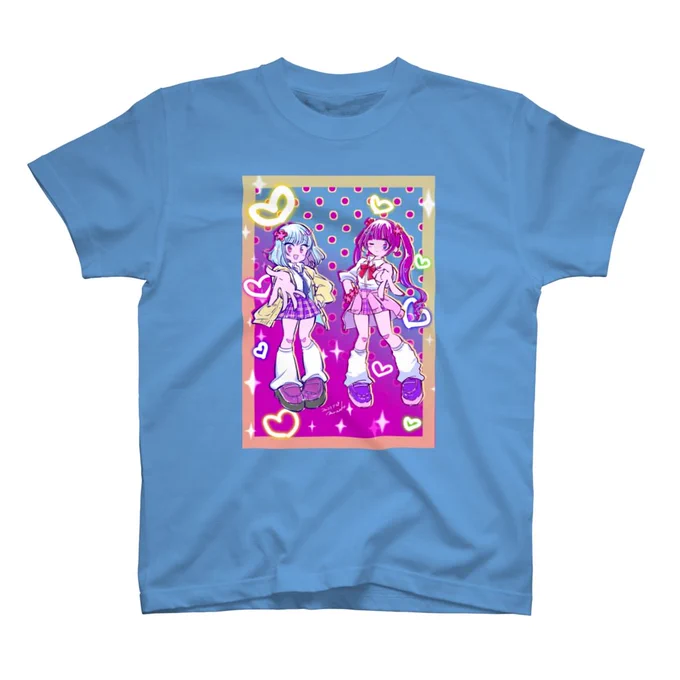 #SUZURIのTシャツセール 開催中です。 背景は透過してるので、Tシャツのカラーで雰囲気も変わります～ モナ子のY2KJKスタンダードTシャツ   #suzuri