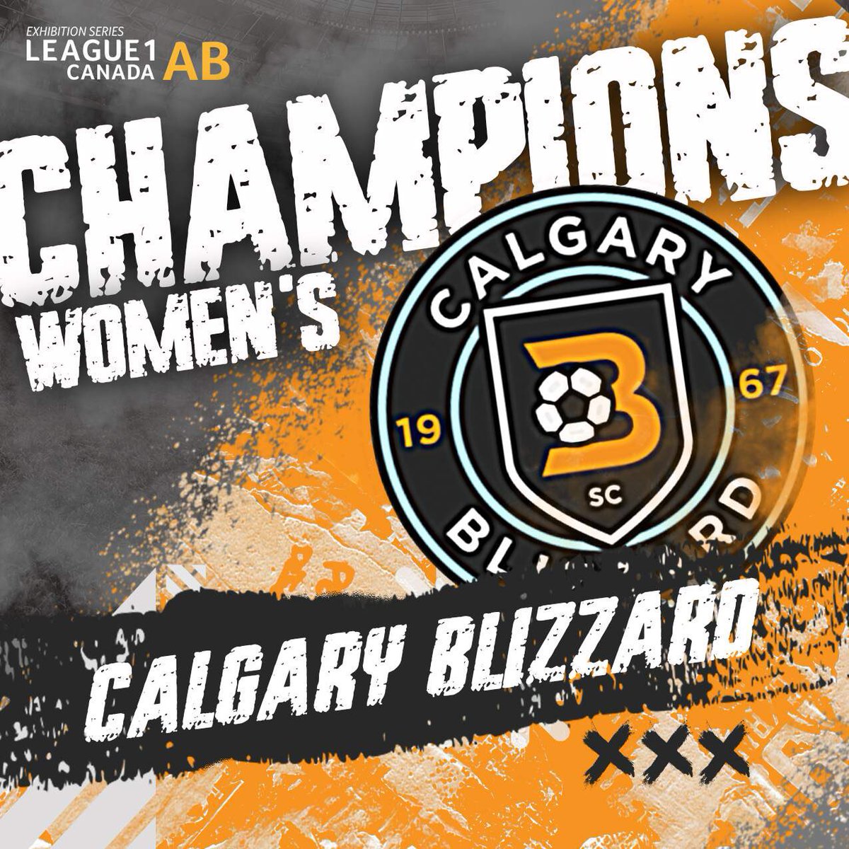 AlbertaPLSoccer's tweet photo. We congratulate @FoothillsFCU23 and @BlizzardWSC who were crowned champions of @league1alberta in Men’s and Women’s divisions, respectively.

#league1alberta https://t.co/CocTJDRfXE