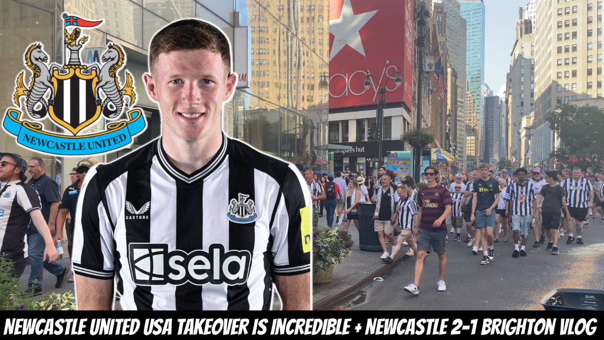 Newcastle United fans invade the streets of New York as the USA fanbase continues to grow rapidly 🇺🇸

- Elliot Anderson is a serious player for the future of the club 

- The youth players delivered under pressure in New Jersey 

#NUFC 

youtu.be/tfCKWzgkpGQ