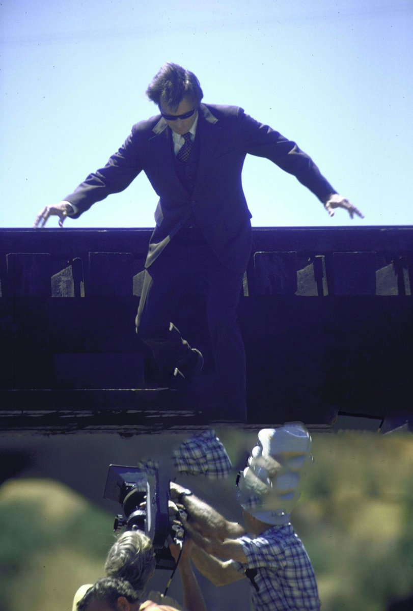 UnrealTheClint's tweet photo. Closeup of the filming of the Jump Stunt on to the Bus in Dirty Harry 1971 that Clint did himself.. https://t.co/ZXo964pi96