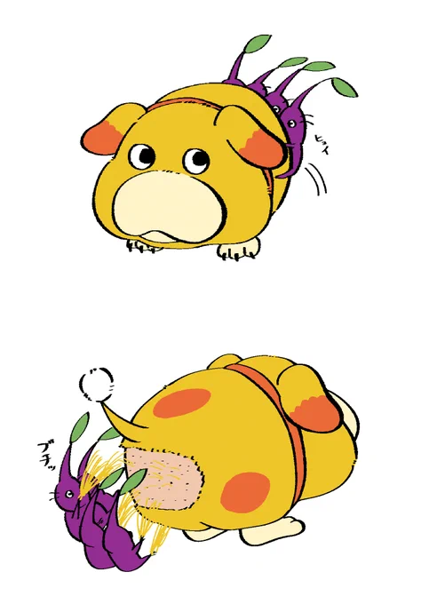 オッチンで紫ピクミンを運ぶ時こうなりそうでかなり怖い