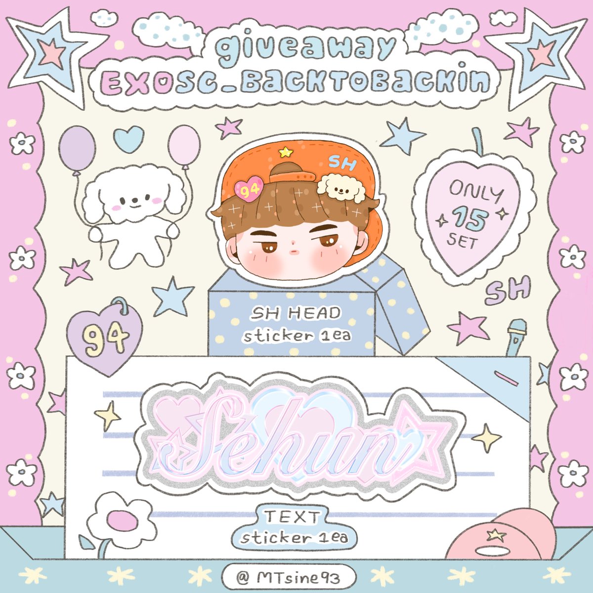 MTsine93's tweet photo. ⋆·˚ ༘  ꒰ঌ(⃔ give away )⃕໒꒱  ⋆·˚ 

Date: 05/08  ★ Time : tba
❥𓂃𓏧 location: QSNCC  

✩ rules : rt&amp;show this tweet na ka
🍒 exchange pls dm ☁️

#EXOSCinBKK 
#EXOSC_BackToBackinBKK https://t.co/CM4jRI0CZS