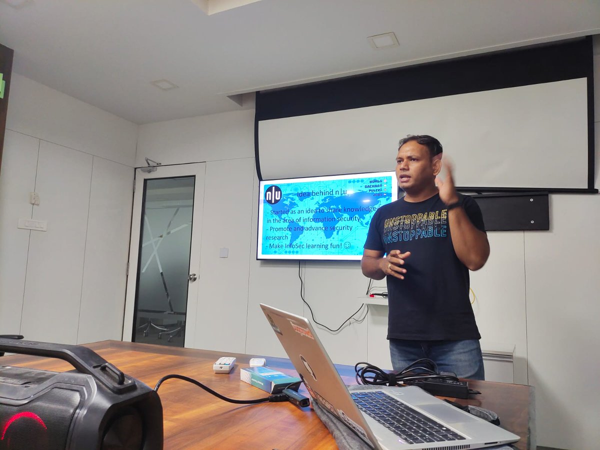 NullBhubaneswar's tweet photo. We are all set for our July #NullMeet. @routray_tushar sharing info about @null0x00. #NullBhubaneswar https://t.co/nCxUHEPEDY