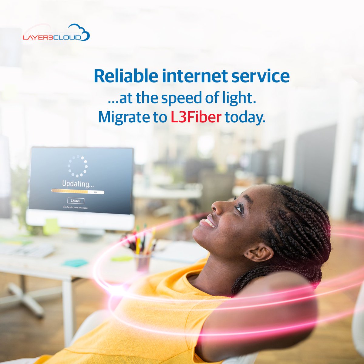 Layer3NIGERIA's tweet photo. Say goodbye to terrible internet and say hi to the one you can trust.
L3Fiber is quick, reliable, and affordable.
Click on the link in our bio to start enjoying our offers or call +234 9094529373.
#FTTH #L3Fiber #BroadbandInternet #BroadbandinLagos #BroadbandinAbuja https://t.co/pzjhg1JLJh