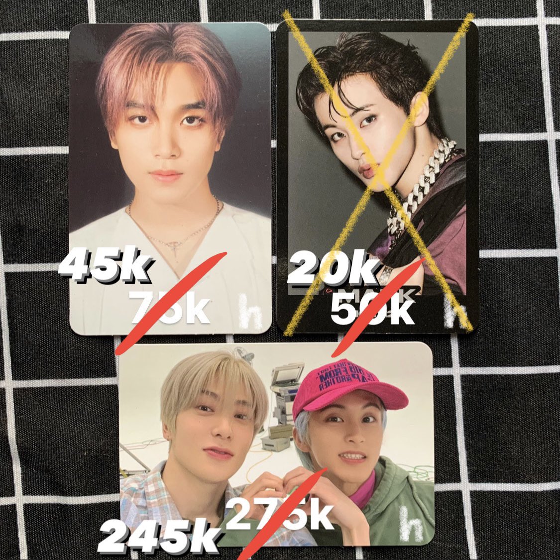 ayoo, bisa lewat live shopee biar dapet potongan sampe 30k, kapan lagi pc haechan tds 45k sm pc unit jaemark 245k ready inaaa 😍 yg tc mark beneran cuma dpt di harga 20k lohh! 😭

wts pc unit jaehyun mark jaemark tc ayyo A ver haechan tds konsep