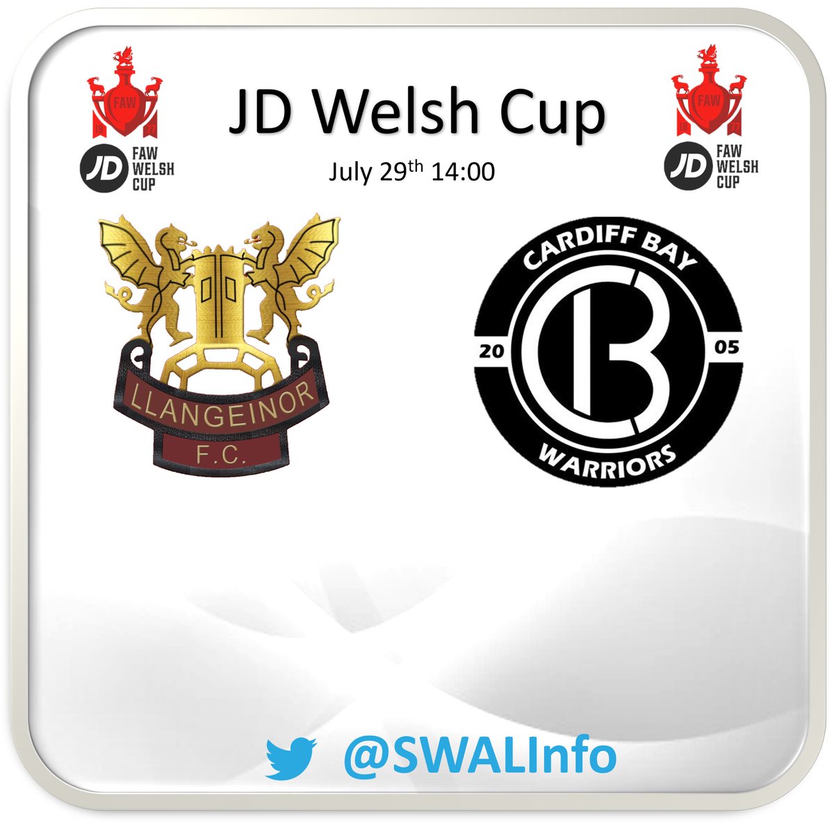 SWPLInfo's tweet image. Both division 1 West sides as @LlangeinorFC host the newly renamed @WarriorsCardiff who make the trip West today