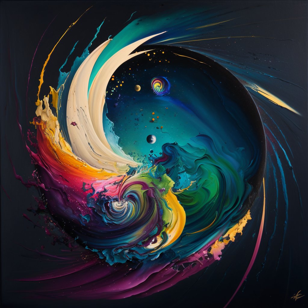 AI_Authentic's tweet photo. Witness the cosmic symphony as space and waves intertwine in an eternal dance of ebb and flow. A delicate balance of cosmic forces guides the universe, reminding us of the harmonious interplay within the cosmos. Embrace the cosmic force that connects us all. 🌌🌊⚖️ #CosmicHarmony https://t.co/IlqGQh64o7