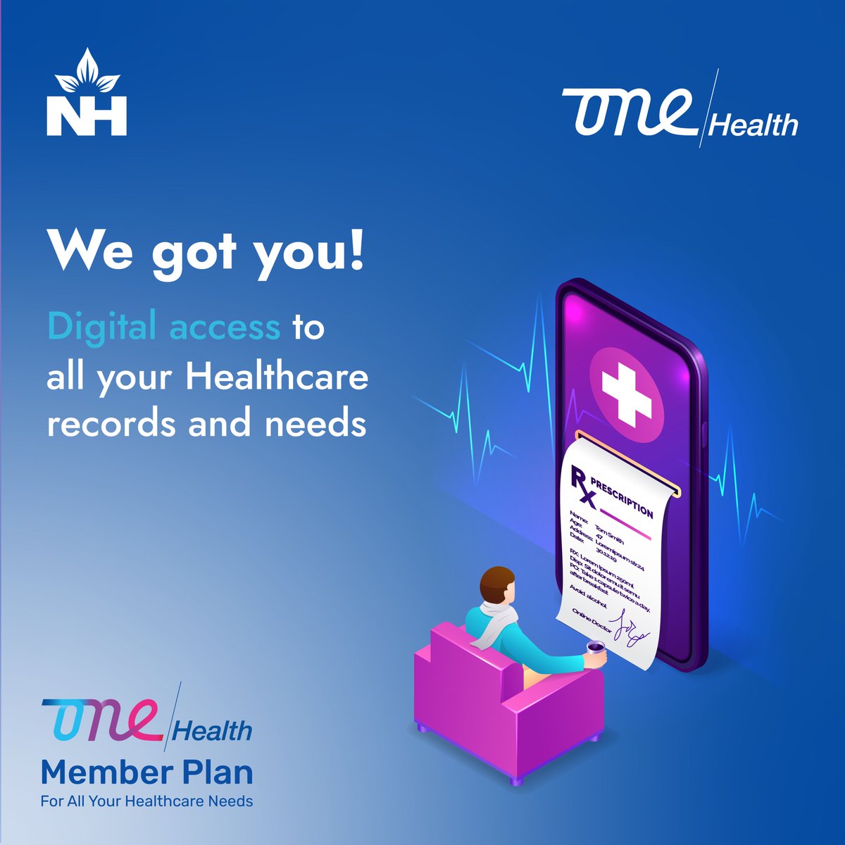 narayana1health's tweet photo. With Narayana One Health, you can keep a track on all your health records in a single platform.
Learn More at https://t.co/1q1Jc6Hczm
#NarayanaOneHealth #OneHealth #Healthcare #AllHealthOnePlace #OneHealthMemberPlan https://t.co/Ex205xjnl7