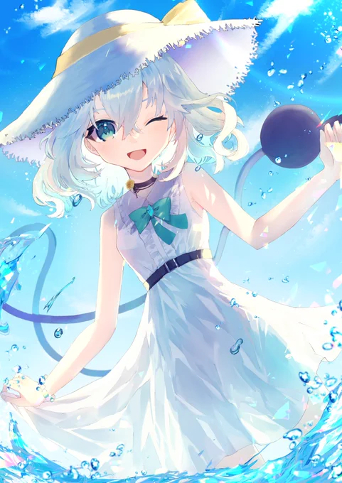水遊びこいしちゃん! #Commission