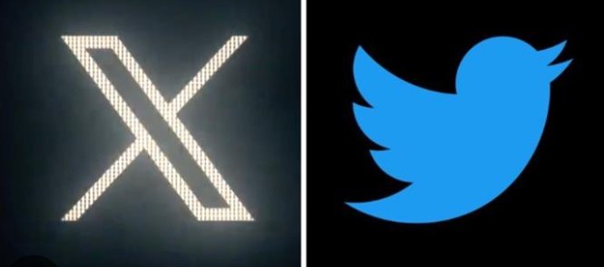 Prof_TGSchulze's tweet photo. The logo on the right side @twitter was a friendly & positive one. The logo on the left side @X is a creepy & negative one. Feels like the dark side of the force. Sad development. A clash of personalities: @jack vs. @elonmusk? #XTwitter #TwitterLogoChange https://t.co/AvPAWCwEk7