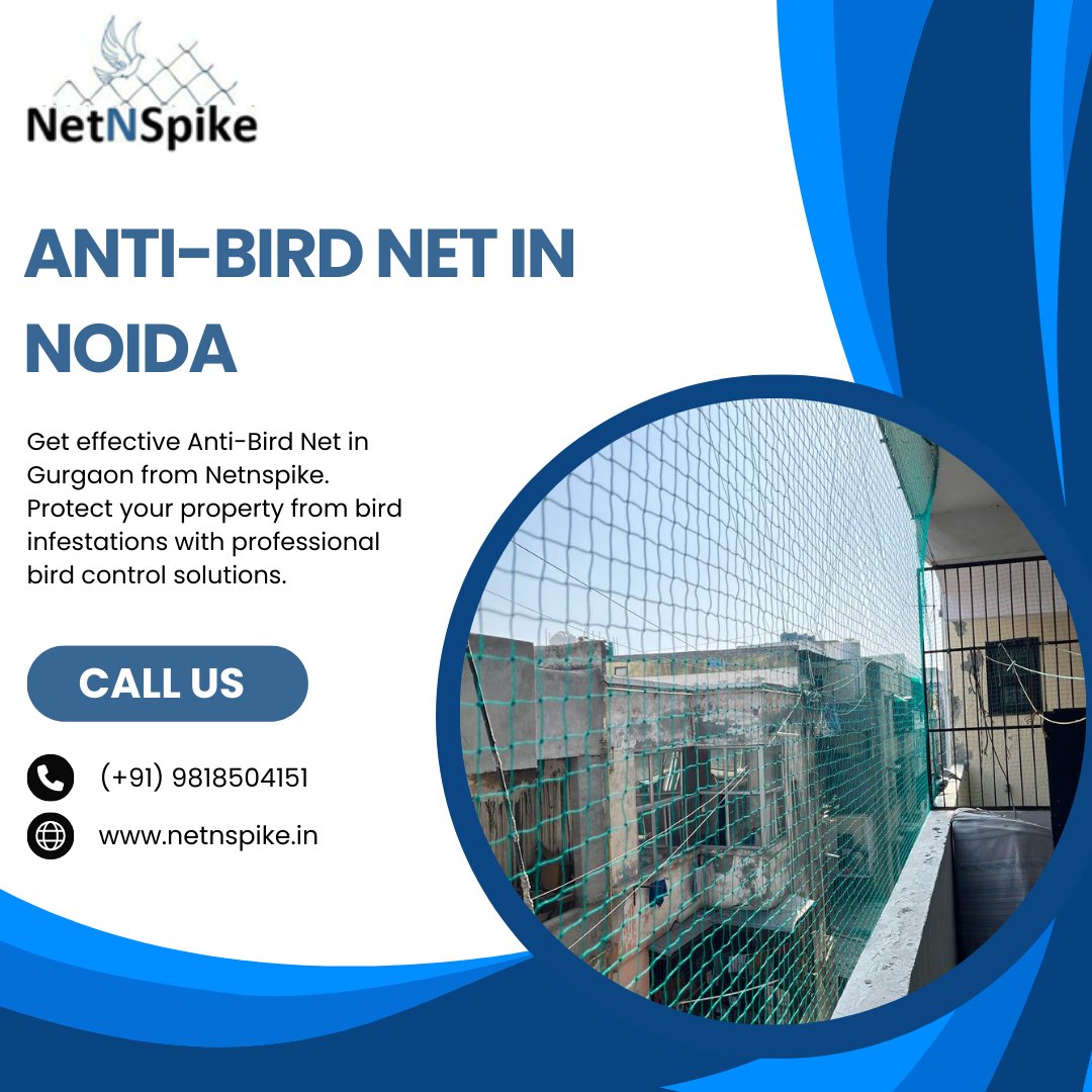 netnspike's tweet image. Anti-Bird Net in Noida: Netnspike provides effective bird control solutions with high-quality nets.
Contact Us Now:
📞 (+91) 9818504151
📧 netnspike@gmail.com
🌐 netnspike.in
#BirdNetBalcony #AvianSafetyZone #BalconyBirdNet #FeatheredFriendsRetreat