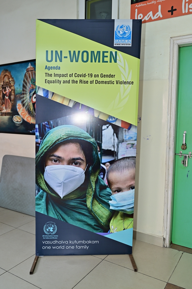 SAI_Edu_In's tweet photo. The UN-Women committee delved into the critical agenda: "The Impact of Covid-19 on Gender Equality and the Rise of Domestic Violence."
#SAIMUN2023 #SAIModelUnitedNations #ModelUnitedNationsConference #UNWOMEN #GenderEquality #ProtectandSupport #WomensRight https://t.co/MfF4CApBe6