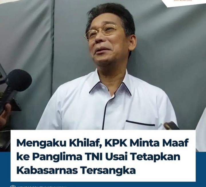 RRIPrograma3's tweet image. KPK mengakui adanya kekhilafan telah menetapkan dua Anggota TNI sebagai tersangka dugaan kasus suap proyek pengadaan di Basarnas. KPK meminta maaf kepada Panglima TNI atas kesalahan tersebut.

rri.co.id/hukum/300517/k…

#kpk #tni #basarnas