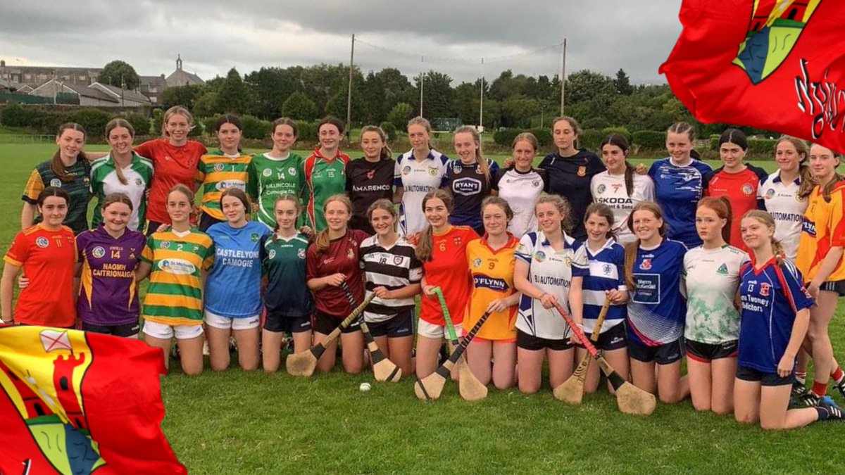 CorkCamogie's tweet photo. It's All Ireland Final day for our U16 team today vs Galways here is a pic of them in their club jerseys this week. The game is on at 4.30 today in Kilkenny - safe travels everyone.😁❤️❤️🤍🤍 https://t.co/LaDHYhfkvr