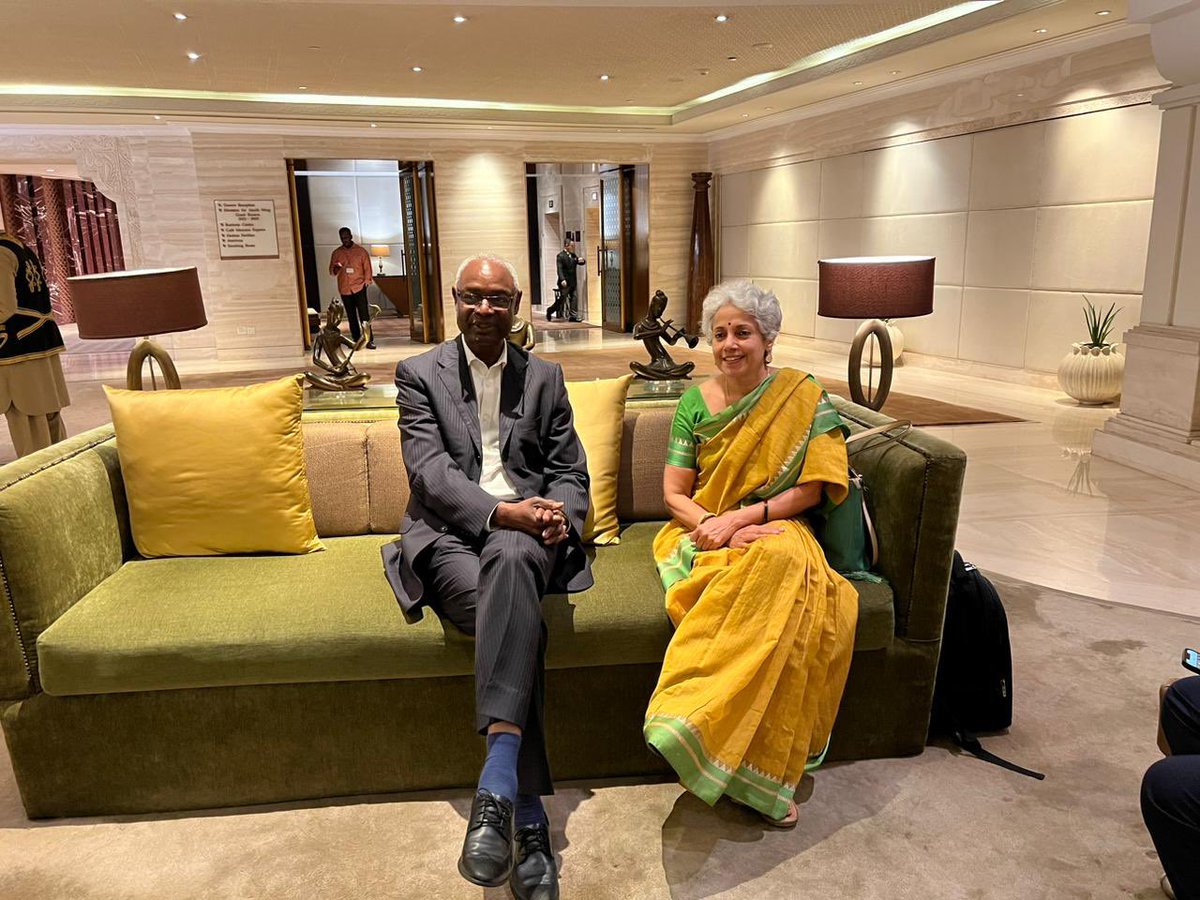 Soumya Swaminathan (@doctorsoumya) on Twitter photo Such a pleasure to meet Ibrahim Thiaw head of <a href="/UNCCD/">UN Land and Drought</a> & long time friend of <a href="/msswaminathan/">M S Swaminathan</a>. We discussed opportunities to restore degraded land, new initiatives in India incl #MISHTI, <a href="/mssrf/">MSSRF</a> work on #agrobiodiversity & #coastal systems. <a href="/UNEP/">UN Environment Programme</a> <a href="/UNFCCC/">UN Climate Change</a> <a href="/moefcc/">MoEF&CC</a> <a href="/byadavbjp/">Bhupender Yadav</a> <a href="/icarindia/">Indian Council of Agricultural Research.</a> Such a pleasure to meet Ibrahim Thiaw head of <a href="/UNCCD/">UN Land and Drought</a> & long time friend of <a href="/msswaminathan/">M S Swaminathan</a>. We discussed opportunities to restore degraded land, new initiatives in India incl #MISHTI, <a href="/mssrf/">MSSRF</a> work on #agrobiodiversity & #coastal systems. <a href="/UNEP/">UN Environment Programme</a> <a href="/UNFCCC/">UN Climate Change</a> <a href="/moefcc/">MoEF&CC</a> <a href="/byadavbjp/">Bhupender Yadav</a> <a href="/icarindia/">Indian Council of Agricultural Research.</a>