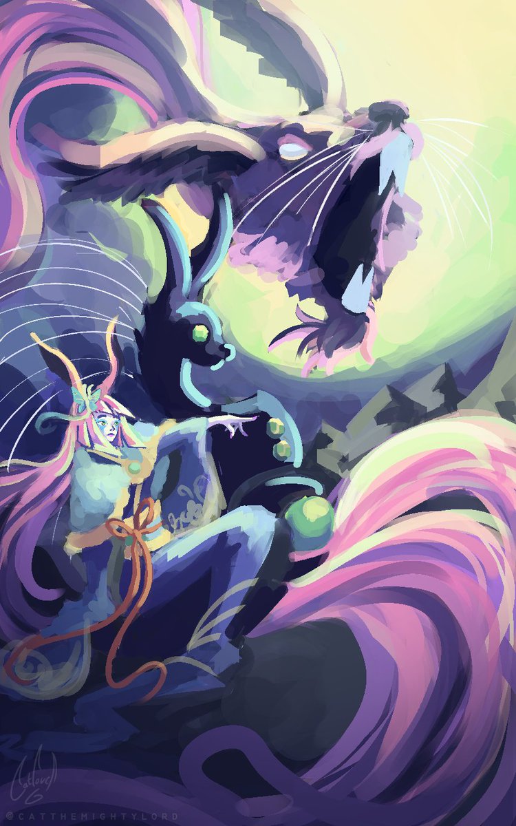 CatTheMightLord's tweet photo. bunny girl #digitalart #painting https://t.co/cINHykSN7u