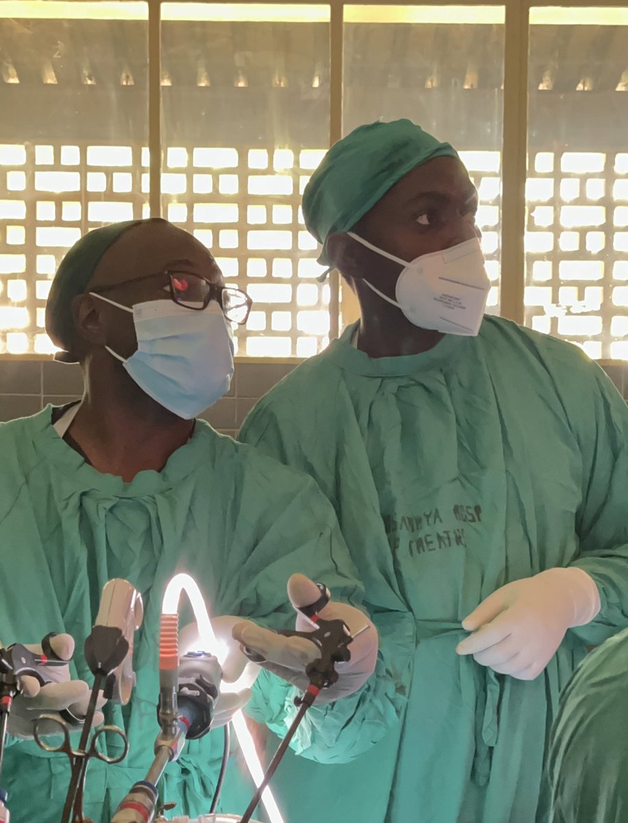 NsambyaHospital's tweet photo. This week our Surgery department hosted a students’ Surgical Skills workshop inclusive of Laparoscopy &amp; Endoscopy training. The hands on session was led by our very own Dr Basimbe Francis  Endoscopy &amp; Laparoscopic Surgeon and Dr Kiweewa Ronald - Laparoscopic &amp; Trauma Surgeon. https://t.co/AvyW6lwGJk