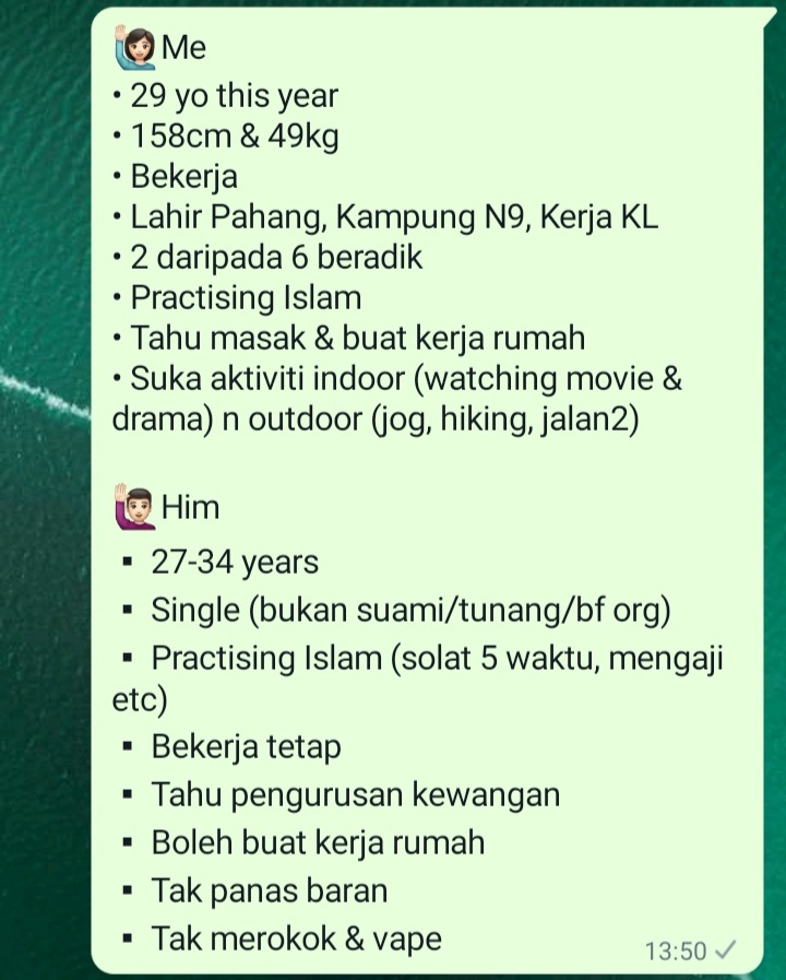 Assalamualaikum <a href="/TwtJodohMY/">TwtJodoh 🍉</a> <a href="/CariJodohMY/">carijodoh 💞</a>.. tlg retweet post ni utk kwn sy yg tgh cari calon pasangan.. terima kasih