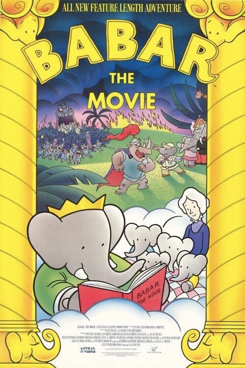 FilmNewsNos's tweet photo. 🎬MOVIE HISTORY: 34 years ago today, July 28, 1989, the movie ‘Babar: The Movie’ opened in theaters!

#GordonPinsent #ElizabethHanna #LisaYamanaka #MarshaMoreau #BobbyBecken #AmosCrawley #GavinMagrath #SarahPolley #StephenOuimette #ChrisWiggins #JohnStocker #CharlesKerr https://t.co/QOlU3cFfai