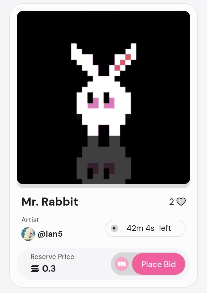🔴 Final call 
Anyone wants to start bid this piece? 👀

🔗 Link : mallow.art/artwork/Bpsp4L…

#NFT #NFTCommunity #NFTshill #NFTsellers #SolanaCommunity #Solana