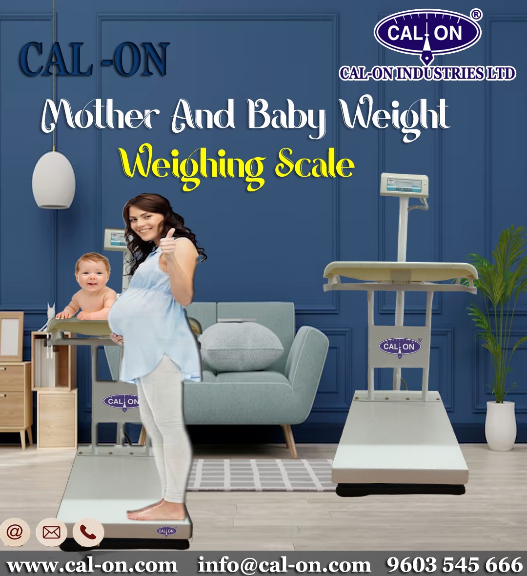 calonindustries's tweet photo. CAL-ON has launched Health Care Series. Indigenously first time in India.
CAL-ON Mother & Baby Height and Weight weighing scales.
https://t.co/NPqnH7JjmR
.
#weighingscale #weighingmachine #weighingscales #industrialscale #sensors #india #Telangana #AndhraPradesh #calon https://t.co/4yCNGhOi3j