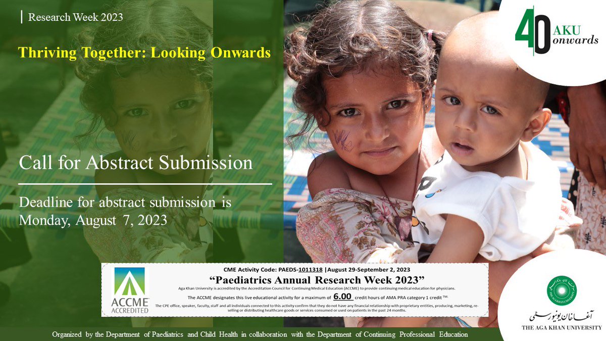 Check out these fantastic pre-conference offerings from <a href="/AKUGlobal/">Aga Khan University</a> on the event of their Paeds Research Week 2023.#AKUOnwards #ThrivingTogether #LookingOnwards