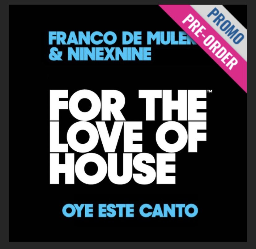 ftlohofficial's tweet photo. Pre-order now. Oye este canto'. Set to become one of the summer's biggest records, 'Oye este canto' #fortheloveofhouse https://t.co/FTlwZNZdQM