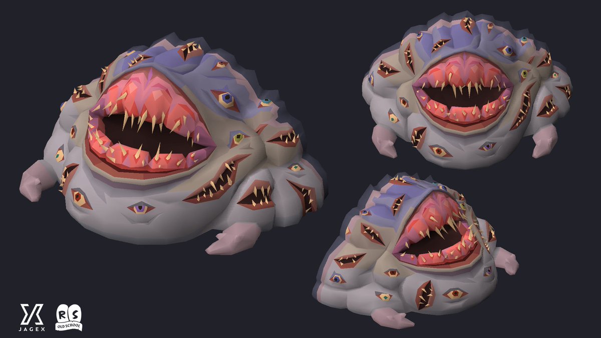 The Duke’s 3D model! Important question - do you think he is more scary, or more cute? 🤔 

This was a really fun and challenging model to work on, so I have a lot of love for this blobby boi 🥹