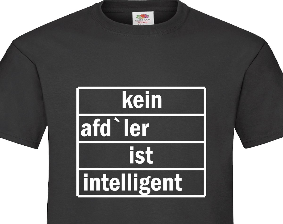 Und nicht vergessen:
Jeder Nazi ist ein HRNSHN!
#ShirtdesTages 
Shop: pogobaer.de/intelligent.ht…