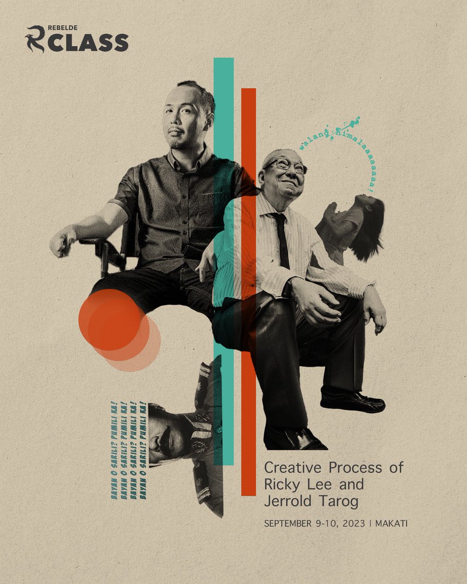 rebeldeph's tweet photo. As we continue celebrating our 10th anniversary, we have the honor of welcoming two of the most acclaimed figures in Philippine Cinema: National Artist Ricky Lee and visionary director Jerrold Tarog.

To join 👉 https://t.co/uM2RA7jSes https://t.co/gwwilfxUYy