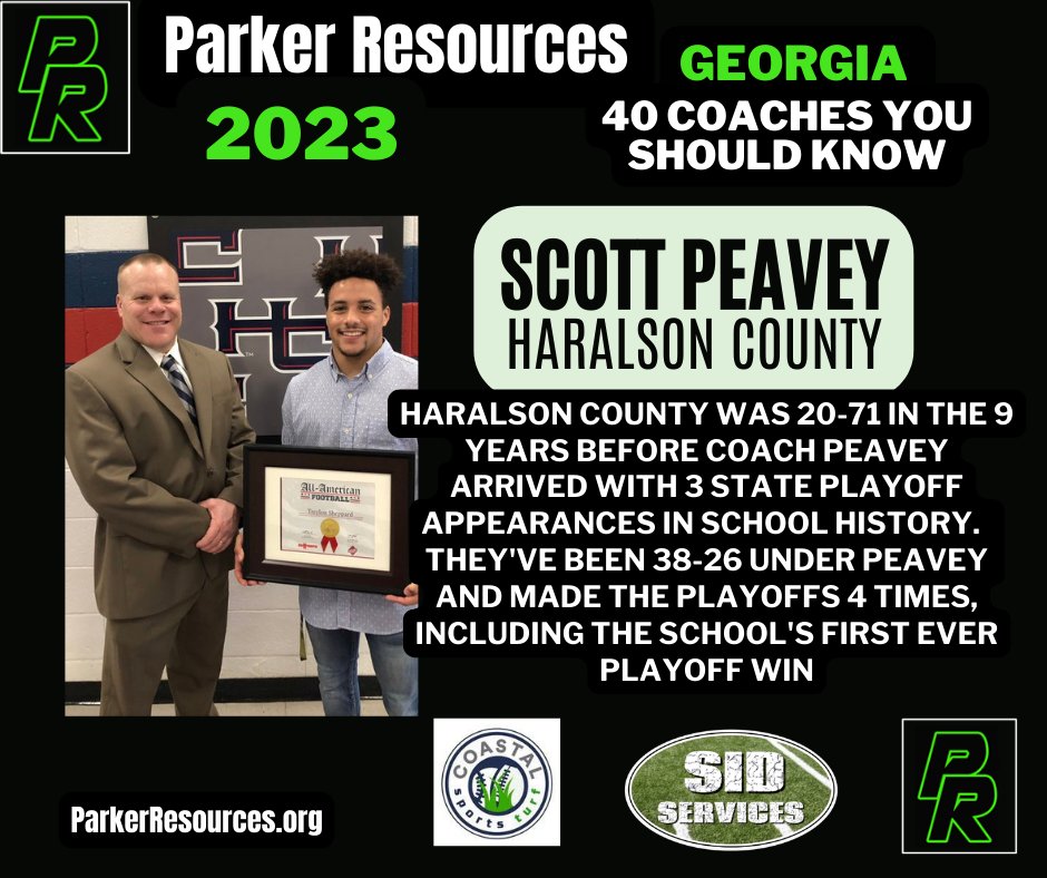 40 Coaches you should know in Georgia: Scott Peavey, Haralson County
<a href="/88Gamecock/">Scott Andrew Peavey</a> @Rebel_Grind