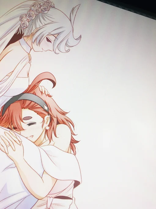 夏コミ新刊「その後の水星の魔女」完成!  でしたが、急遽増ページになりました〜。 描きたいエピソードとイラストが降りてきたので…。 なのでフルカラー36ページ本になります。 (月曜入稿予定…)