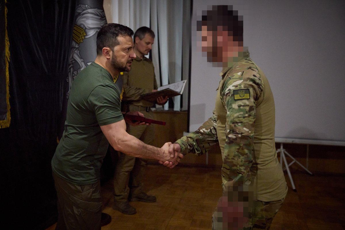 ZelenskyyUa's tweet photo. The Ukrainian SOF did not let our country be occupied, Ukraine and everything we have: our identity, our life be destroyed. Thank you for the fact that even after 520 days of the very difficult full-scale war for our freedom and the lives of all of us, our children – the present and the future of our state – you are still strong.

In Donetsk region, I talked with our fighters, congratulated them on the Special Operations Forces Day, and also listened to a report from the commander of the Special Operations Forces, Brigadier General Viktor Khorenko, on the actions of the SOF warriors.