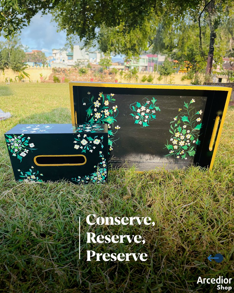 Your Home with Nature's Grace 🌿🎨 Our Exquisite Floral Artistry on Eco-Friendly Wooden Tissue Box and Bowls Adds a Touch of Serenity to Every Corner! 🌸🌿 Embrace Sustainability in Style! 🍃