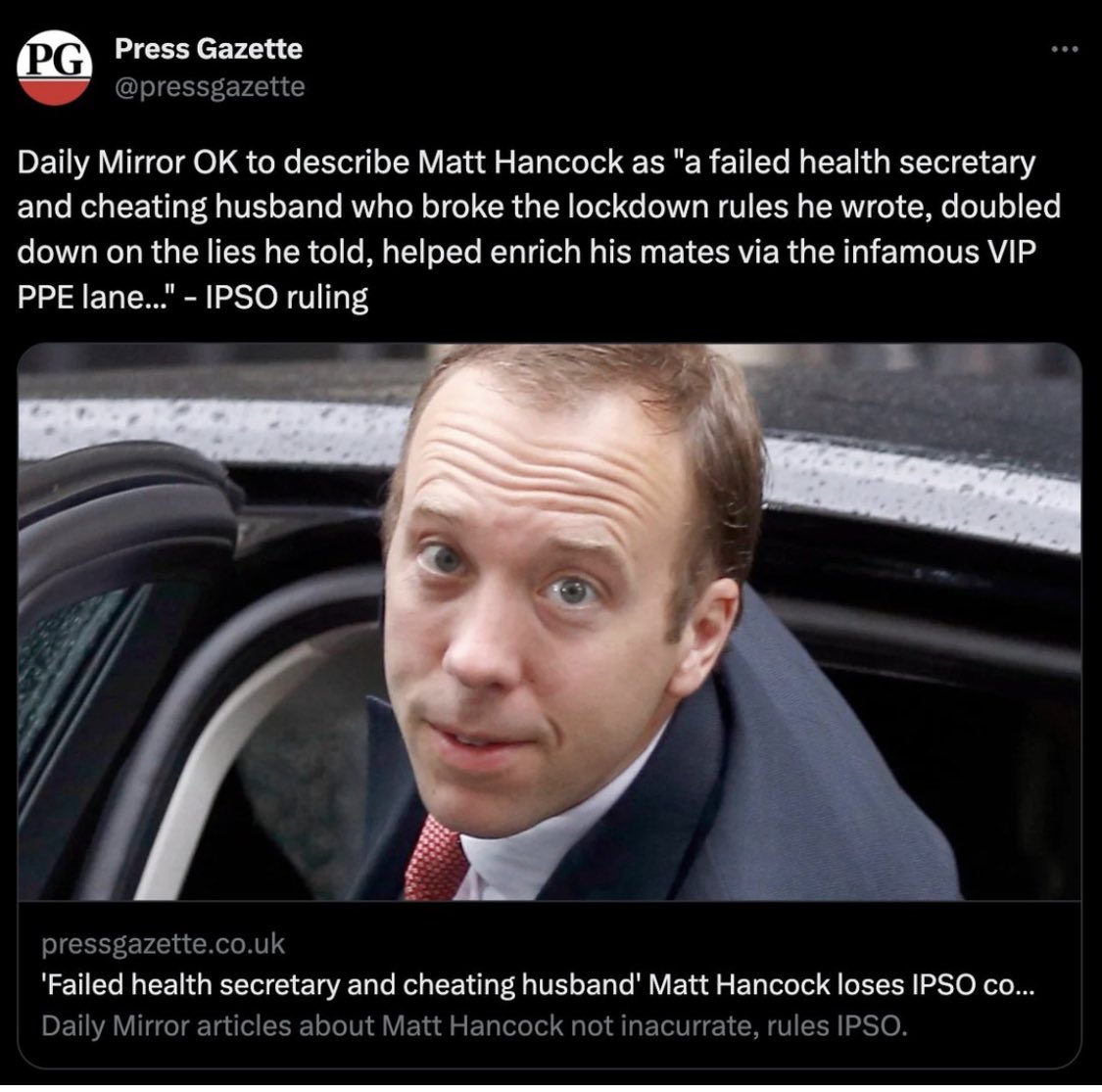 Stuart Rouse (@stuartrouse) on Twitter photo Matt Hancock is a failed health Secretary who lied and cheated on his wife. Retweet far and wide.. <a href="/MattHancock/">Matt Hancock</a> Matt Hancock is a failed health Secretary who lied and cheated on his wife. Retweet far and wide.. <a href="/MattHancock/">Matt Hancock</a>