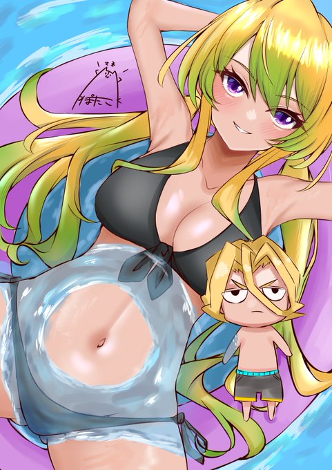 10周年人気投票はアルセーヌちゃんでした!✌️🫠✌️
夏なんでついでに水着に着替えてもらった✍️🫠 